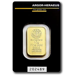 10g zlatna pločica Argor Heraeus