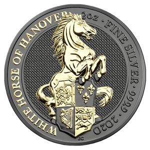 2 unce srebrni novčić Beli konj iz Hanovera 2020, Art Color Collection
